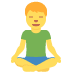 🧘‍♂️ man in lotus position display on Twitter